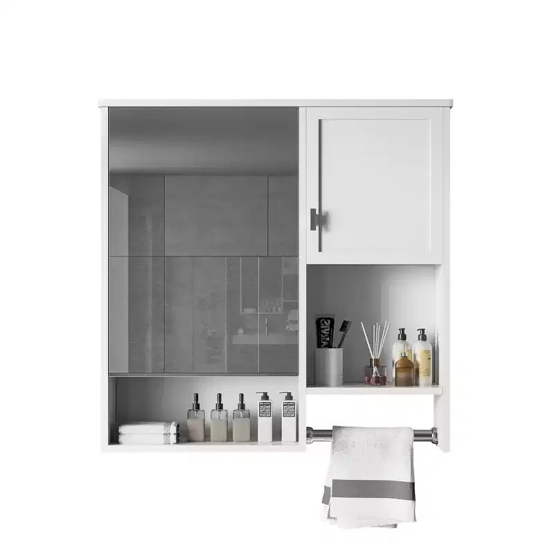 CASAINC 29'' x 28'' Wall Mounted Bathroom Medicine Cabinet with Mirror & Towel Bar