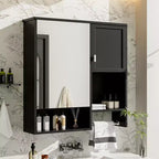 CASAINC 29'' x 28'' Wall Mounted Bathroom Medicine Cabinet with Mirror & Towel Bar