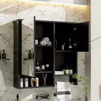 CASAINC 29'' x 28'' Wall Mounted Bathroom Medicine Cabinet with Mirror & Towel Bar