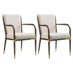 Christopher Knight Home Viola Chaises de salle à manger modernes rembourrées avec accoudoirs (lot de 2)
