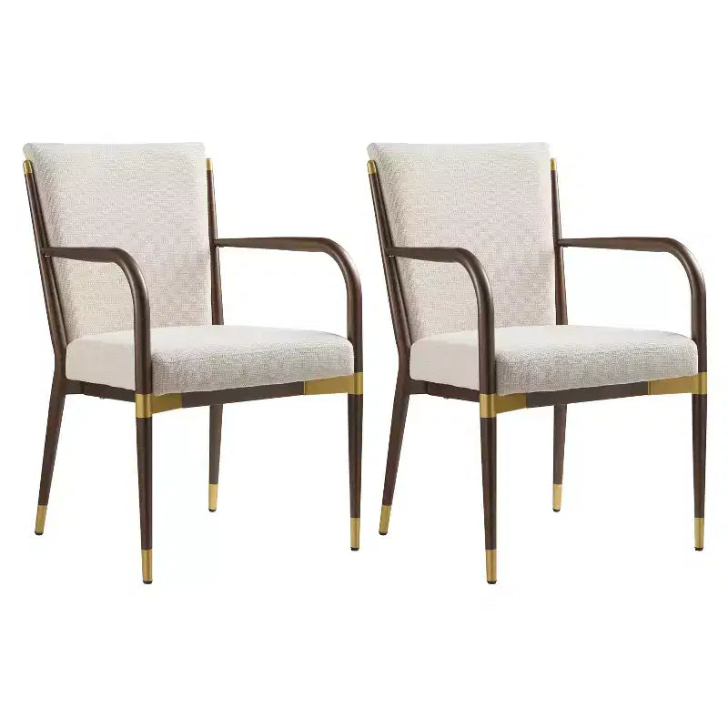 Christopher Knight Home Viola Chaises de salle à manger modernes rembourrées avec accoudoirs (lot de 2)
