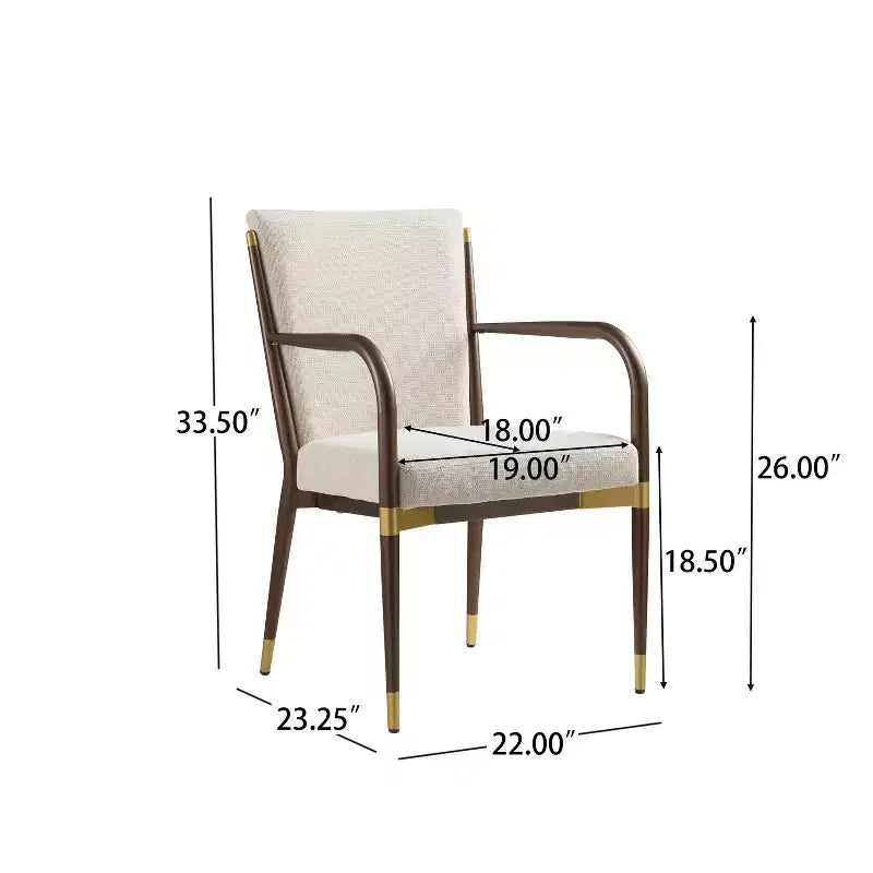 Christopher Knight Home Viola Chaises de salle à manger modernes rembourrées avec accoudoirs (lot de 2)