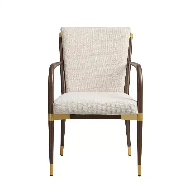 Christopher Knight Home Viola Chaises de salle à manger modernes rembourrées avec accoudoirs (lot de 2)
