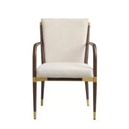 Christopher Knight Home Viola Chaises de salle à manger modernes rembourrées avec accoudoirs (lot de 2)