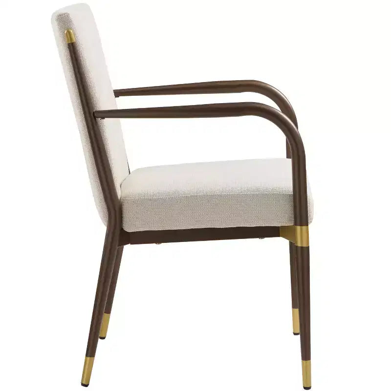 Christopher Knight Home Viola Chaises de salle à manger modernes rembourrées avec accoudoirs (lot de 2)
