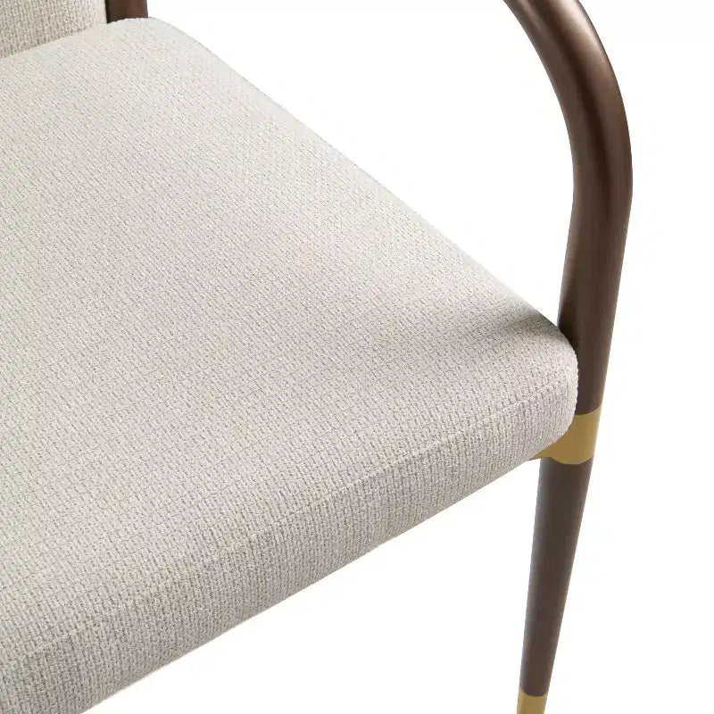Christopher Knight Home Viola Chaises de salle à manger modernes rembourrées avec accoudoirs (lot de 2)
