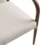 Christopher Knight Home Viola Chaises de salle à manger modernes rembourrées avec accoudoirs (lot de 2)