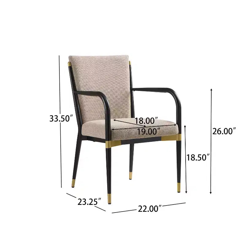 Christopher Knight Home Viola Chaises de salle à manger modernes rembourrées avec accoudoirs (lot de 2)
