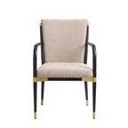 Christopher Knight Home Viola Chaises de salle à manger modernes rembourrées avec accoudoirs (lot de 2)