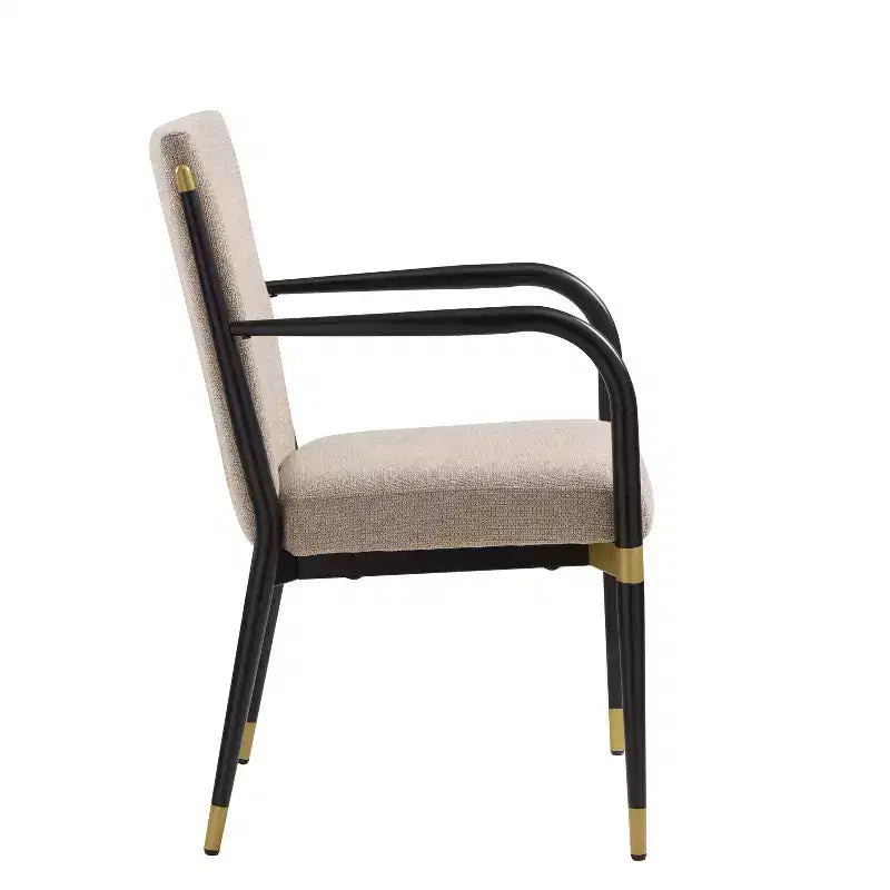 Christopher Knight Home Viola Chaises de salle à manger modernes rembourrées avec accoudoirs (lot de 2)