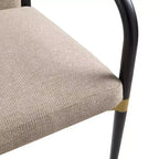 Christopher Knight Home Viola Chaises de salle à manger modernes rembourrées avec accoudoirs (lot de 2)