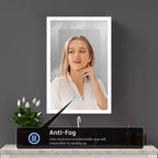 GDFStudio Tsubasa 20 Armoire à pharmacie moderne en métal avec miroir, lumières LED et 3 températures de couleur
