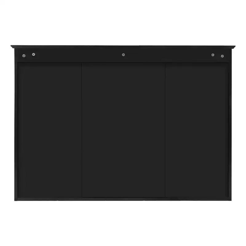 Meuble haut de salle de bain de 104 cm, armoire à pharmacie murale avec portes miroir et étagères réglables, meuble de rangement flottant pour salle de bain