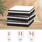 14 King Mattress in a Box,Gel Memory Foam&Pocket Coils,Medium Firm Hybrid Mattress,Back Support & Motion IsolationCooling Bed for Side Sleepers