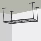 4x6 Overhead Garage Storage Rack  Heavy Duty Metal Ceiling Shelving, Adjustable Organization System for Garage  330lb Capacity, Easy Install