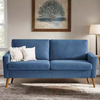 Dyonery 68 Loveseat Sofa, Modern Upholstered Couch with 24 Deep Seat, Padded Arms, Small Comfy Sofa for Living Room