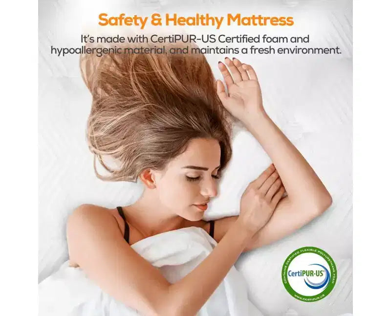 Matelas en solde : Matelas hybride King 14 pouces en boîte, mousse à mémoire de forme gel + ressorts ensachés, rafraîchissant, fermeté moyenne, soulagement de la pression, isolation des mouvements, CertiPUR-US