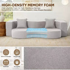 EROMMY Convertible Folding Sofa Bed with High-Density Foam for Living Room, Guest Room, and Bedroom