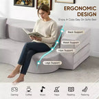 EROMMY Convertible Folding Sofa Bed with High-Density Foam for Living Room, Guest Room, and Bedroom