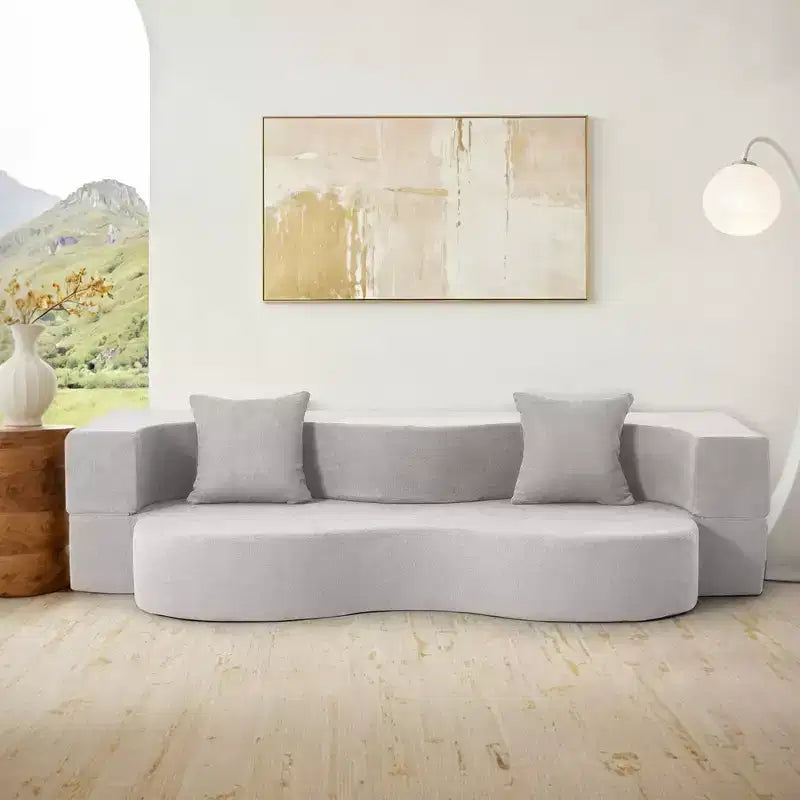 EROMMY Convertible Folding Sofa Bed with High-Density Foam for Living Room, Guest Room, and Bedroom