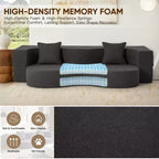 EROMMY Convertible Folding Sofa Bed with High-Density Foam for Living Room, Guest Room, and Bedroom