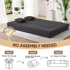 EROMMY Convertible Folding Sofa Bed with High-Density Foam for Living Room, Guest Room, and Bedroom