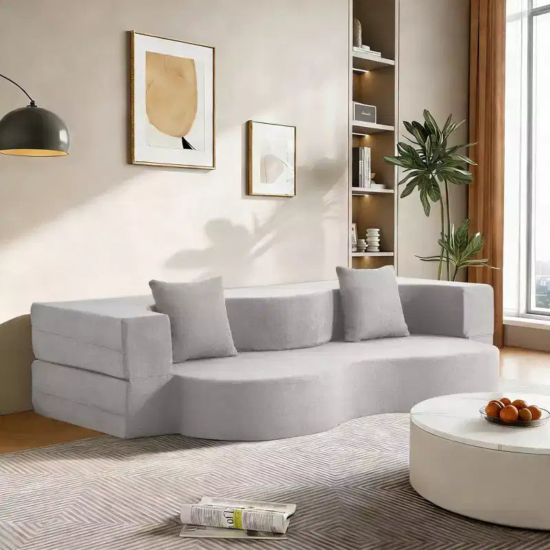 EROMMY Convertible Folding Sofa Bed with High-Density Foam for Living Room, Guest Room, and Bedroom