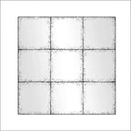 GDFStudio Sun Vintage Industrial Wall Mirror with High-Definition Glass