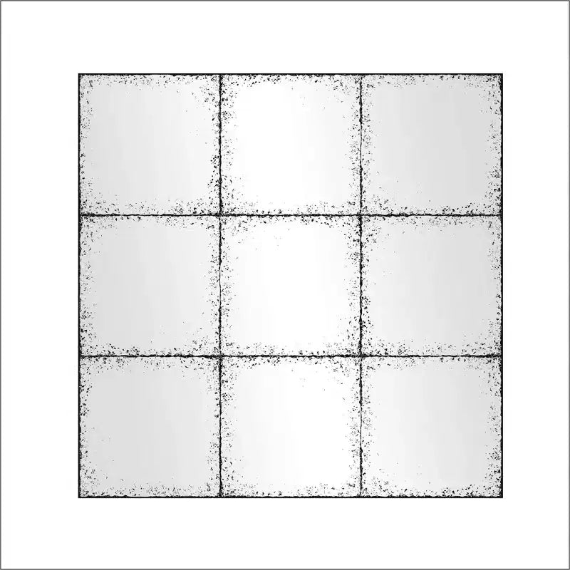 GDFStudio Sun Vintage Industrial Wall Mirror with High-Definition Glass
