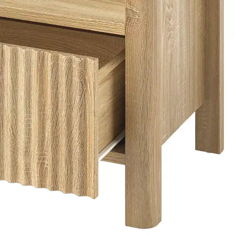 5 Cube Bookcase with LED Light Modern 3 Tier Bookshelf with Drawers for Home Office
