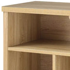 5 Cube Bookcase with LED Light Modern 3 Tier Bookshelf with Drawers for Home Office