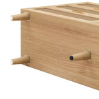 JVNOXK 51.186-Drawers Rattan Storage Cabinet Rattan Drawer with White Drawer Slides,for Bedroom,Living Room,Natural