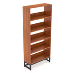 MAYEERTY 5-Tier Tall Bookshelf with APP-Controlled LED Lights, 70.87H Deep Wooden Library Bookcase