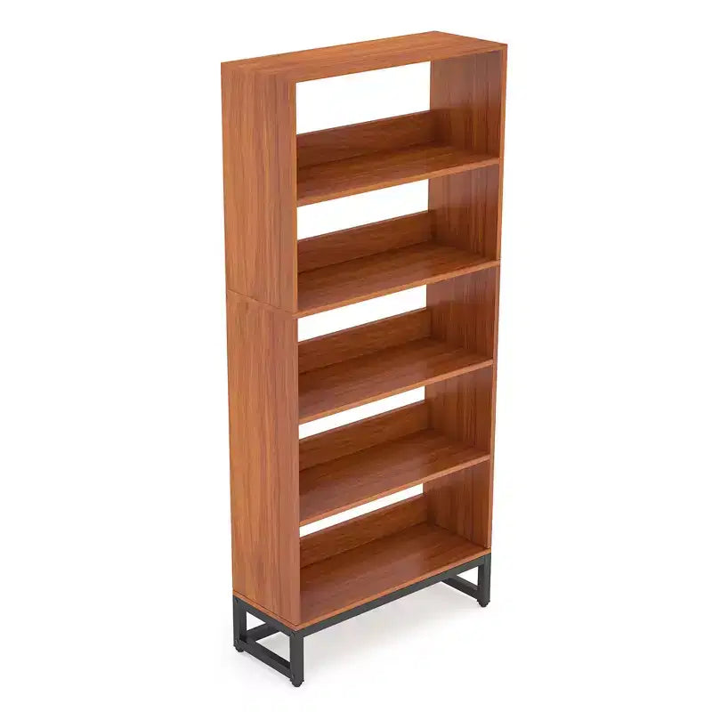 MAYEERTY 5-Tier Tall Bookshelf with APP-Controlled LED Lights, 70.87H Deep Wooden Library Bookcase