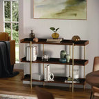 Étagère de rangement et de présentation à 3 niveaux Martha Stewart Emmett avec cadre en métal