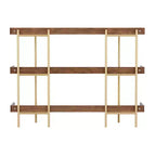 Étagère de rangement et de présentation à 3 niveaux Martha Stewart Emmett avec cadre en métal