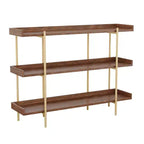 Étagère de rangement et de présentation à 3 niveaux Martha Stewart Emmett avec cadre en métal