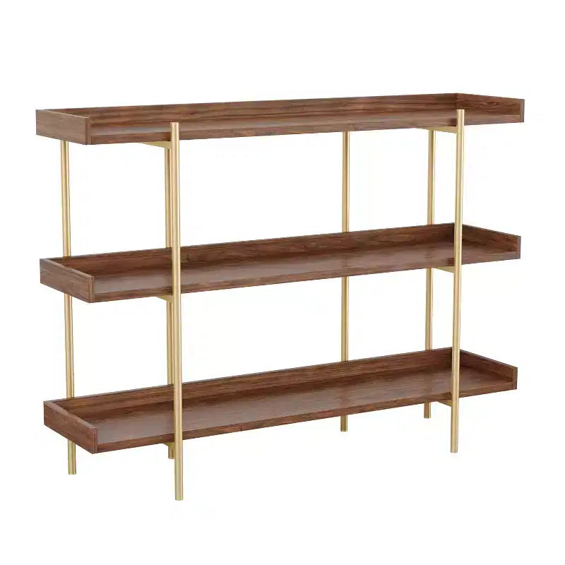 Étagère de rangement et de présentation à 3 niveaux Martha Stewart Emmett avec cadre en métal