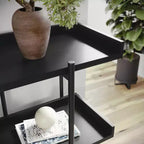 Étagère de rangement et de présentation à 3 niveaux Martha Stewart Emmett avec cadre en métal