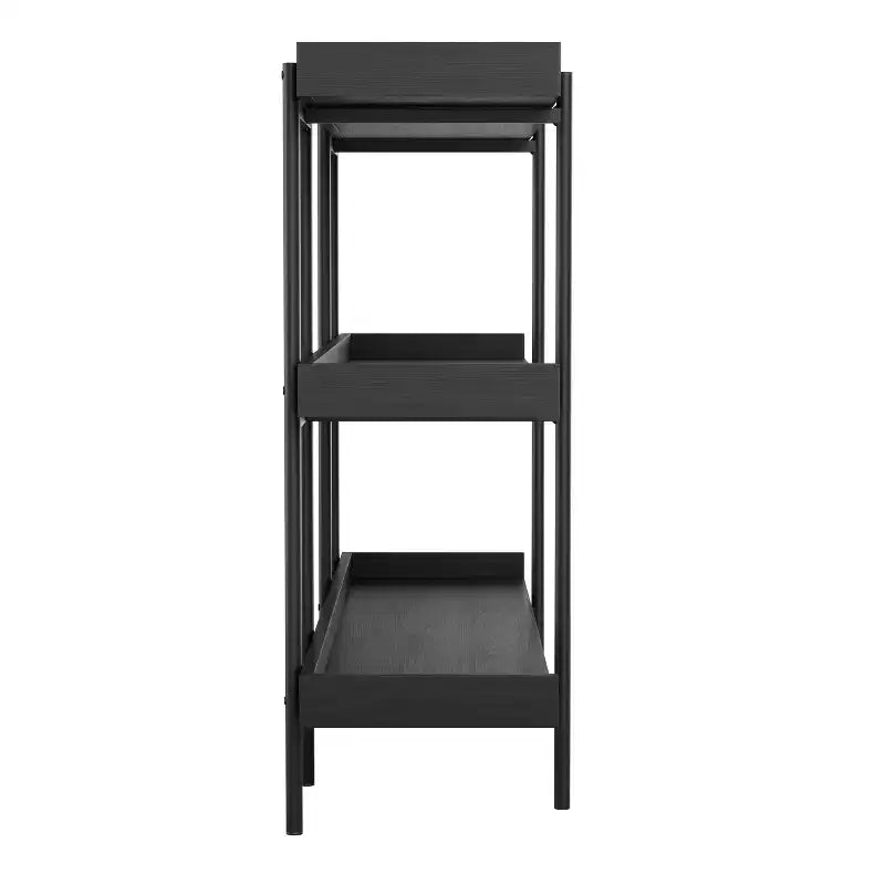 Étagère de rangement et de présentation à 3 niveaux Martha Stewart Emmett avec cadre en métal