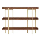 Étagère de rangement et de présentation à 3 niveaux Martha Stewart Emmett avec cadre en métal