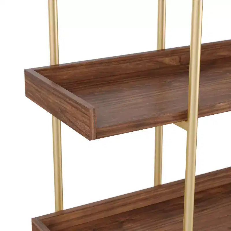 Étagère de rangement et de présentation à 3 niveaux Martha Stewart Emmett avec cadre en métal