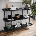 Étagère de rangement et de présentation à 3 niveaux Martha Stewart Emmett avec cadre en métal