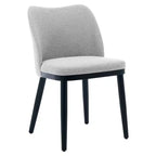 Upholstered Dining Chairs Set of 2  Padded Seat & Back, Wooden Legs, 300 LBS Capacity Chairs for Dining Room, Kitchen, Restaurant, Cafe