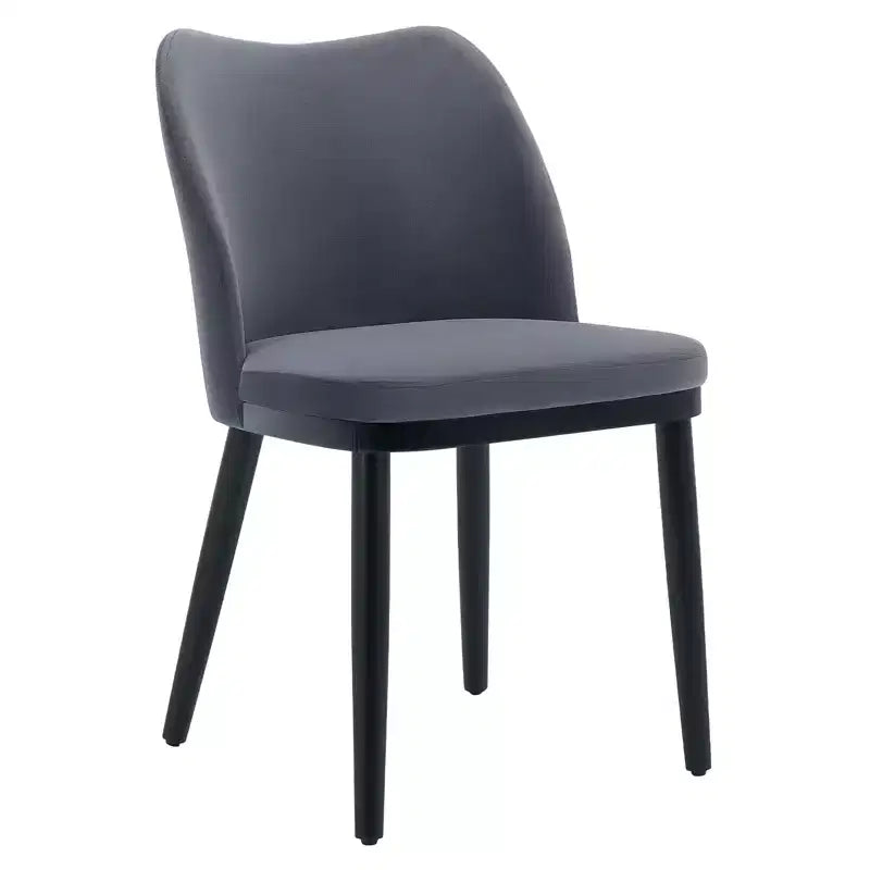 Upholstered Dining Chairs Set of 2  Padded Seat & Back, Wooden Legs, 300 LBS Capacity Chairs for Dining Room, Kitchen, Restaurant, Cafe