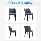 Upholstered Dining Chairs Set of 2  Padded Seat & Back, Wooden Legs, 300 LBS Capacity Chairs for Dining Room, Kitchen, Restaurant, Cafe