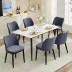 Upholstered Dining Chairs Set of 2  Padded Seat & Back, Wooden Legs, 300 LBS Capacity Chairs for Dining Room, Kitchen, Restaurant, Cafe