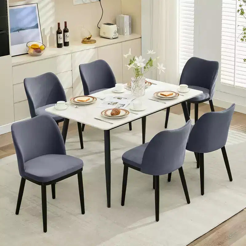 Upholstered Dining Chairs Set of 2  Padded Seat & Back, Wooden Legs, 300 LBS Capacity Chairs for Dining Room, Kitchen, Restaurant, Cafe