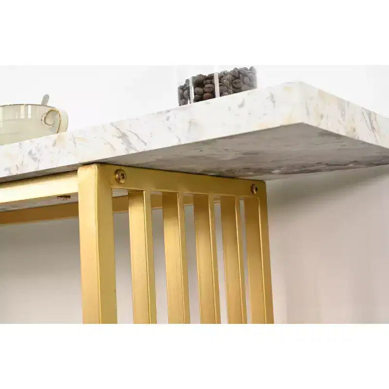 GDFStudio Betsy Modern 47 Luxury Console Table with Storage Shelf