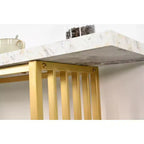 GDFStudio Betsy Modern 47 Luxury Console Table with Storage Shelf